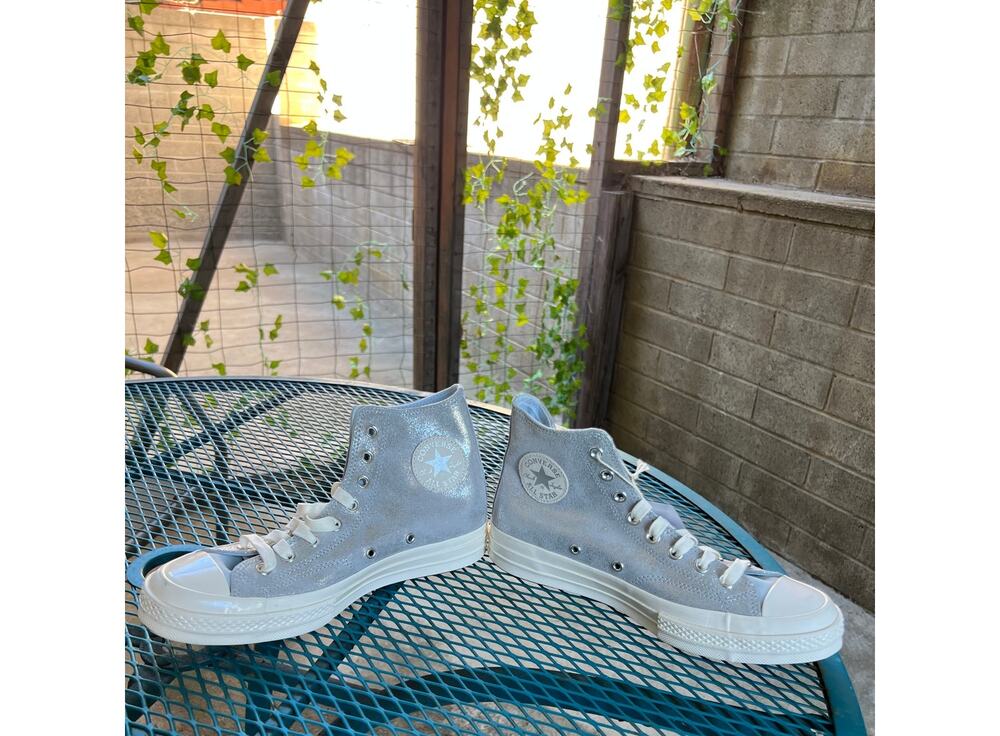 Converse Chuck Taylor Winter Shimmer Suede Slay Blue A08224C NEW ~ M 8.5 W 10.5